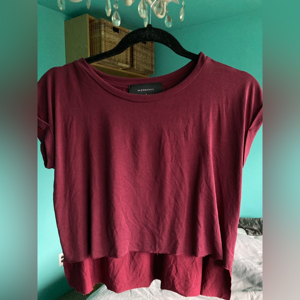 Burgundy Crop top